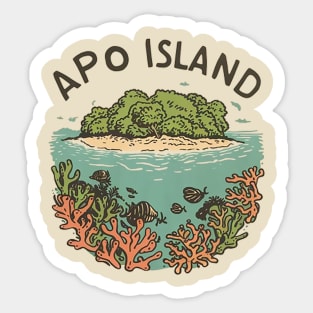 APO ISLAND Sticker